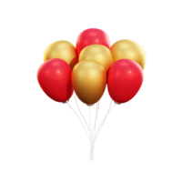 palloncino di natale icona 3d png