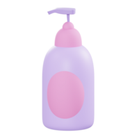 3d illustration body lotion object png