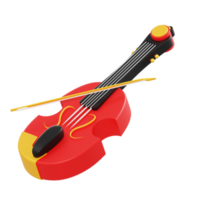 illustrazione 3d oggetto violino png