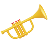 objet trompette illustration 3d