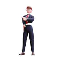 3d character businessman illustration png