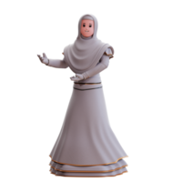 3d character wedding bride illustration png