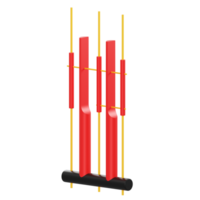 3d illustration angklung traditional instrument object png