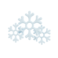 nieve de navidad 3d png