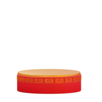 3d chinese new year object podium png