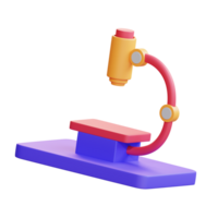 microscópio de ilustração de ícone 3D png