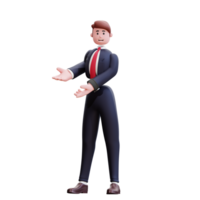 3d character businessman illustration png