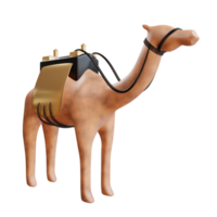 illustrazione 3d oggetto cammello arabo png