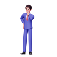 3d businessman character illustration png