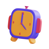 3d icon illustration alarm clock png