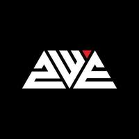 Diseño de logotipo de letra triangular zwf con forma de triángulo. monograma de diseño del logotipo del triángulo zwf. plantilla de logotipo de vector de triángulo zwf con color rojo. logotipo triangular zwf logotipo simple, elegante y lujoso. zwf
