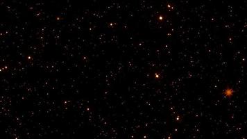 Loop rotation flicker orange red particles falling down video