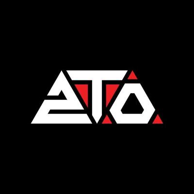 ZTO triangle letter logo design with triangle shape. ZTO triangle logo design monogram. ZTO triangle vector logo template with red color. ZTO triangular logo Simple, Elegant, and Luxurious Logo. ZTO