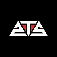 ZTS triangle letter logo design with triangle shape. ZTS triangle logo design monogram. ZTS triangle vector logo template with red color. ZTS triangular logo Simple, Elegant, and Luxurious Logo. ZTS