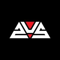 ZUS triangle letter logo design with triangle shape. ZUS triangle logo design monogram. ZUS triangle vector logo template with red color. ZUS triangular logo Simple, Elegant, and Luxurious Logo. ZUS
