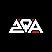 ZQA triangle letter logo design with triangle shape. ZQA triangle logo design monogram. ZQA triangle vector logo template with red color. ZQA triangular logo Simple, Elegant, and Luxurious Logo. ZQA