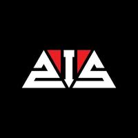 ZIS triangle letter logo design with triangle shape. ZIS triangle logo design monogram. ZIS triangle vector logo template with red color. ZIS triangular logo Simple, Elegant, and Luxurious Logo. ZIS