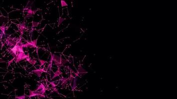Abstract technology background with motion plexus design video