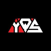 YQS triangle letter logo design with triangle shape. YQS triangle logo design monogram. YQS triangle vector logo template with red color. YQS triangular logo Simple, Elegant, and Luxurious Logo. YQS