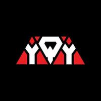 diseño de logotipo de letra triangular yqy con forma de triángulo. monograma de diseño de logotipo de triángulo yqy. plantilla de logotipo de vector de triángulo yqy con color rojo. logotipo triangular yqy logotipo simple, elegante y lujoso. yqy