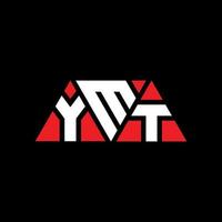 diseño de logotipo de letra de triángulo ymt con forma de triángulo. monograma de diseño de logotipo de triángulo ymt. plantilla de logotipo de vector de triángulo ymt con color rojo. logotipo triangular ymt logotipo simple, elegante y lujoso. ymt