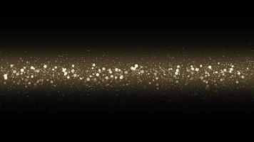 Abstract video with gold sparkles design