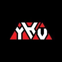 YKV triangle letter logo design with triangle shape. YKV triangle logo design monogram. YKV triangle vector logo template with red color. YKV triangular logo Simple, Elegant, and Luxurious Logo. YKV