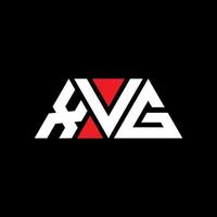 xvg diseño de logotipo de letra triangular con forma de triángulo. monograma de diseño de logotipo de triángulo xvg. plantilla de logotipo de vector de triángulo xvg con color rojo. logotipo triangular xvg logotipo simple, elegante y lujoso. xvg