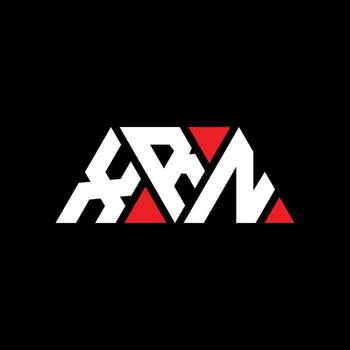 XRN triangle letter logo design with triangle shape. XRN triangle logo design monogram. XRN triangle vector logo template with red color. XRN triangular logo Simple, Elegant, and Luxurious Logo. XRN