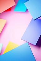 3D rendering for beautiful colorful backgrounds Made in square shape with clipping path photo