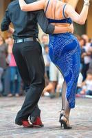 Couple dancing  in the street photo