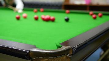 Snooker player match competition video