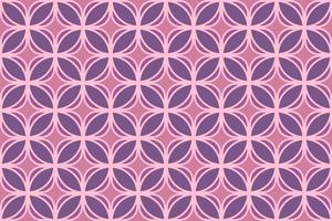 Resumen de patrones sin fisuras de color rosa y púrpura. repetición de elementos geométricos. patrón de mosaico abstracto. vector