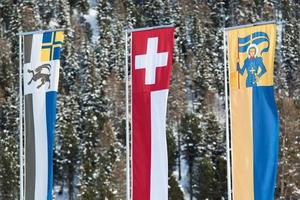 bandera suiza graubunden foto