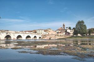 The Roman bridge of Augustus Tiberius in Rimini photo