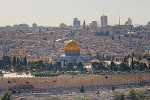 cúpula de la roca mezquita en jerusalén israel foto