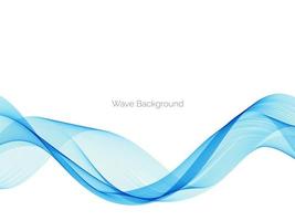 Abstract blue modern wave design background vector