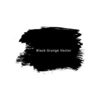 Patrón de fondo de textura de acuarela de pintura a mano de grunge negro vector