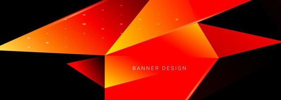 Abstract geometric elegant modern pattern colorful banner background vector