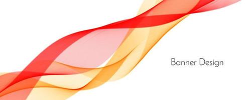 Abstract red modern decorative stylish wave banner background vector