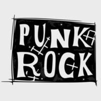 el vector de ilustración de punk rock para la sudadera con capucha de la chaqueta de la camiseta se puede usar para pegatinas, etc.
