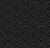 Black polygonal seamless pattern with triangles. Dark repeating geometric texture with extruded surface effect. 3D illustration for background wallpaper interior textile wrapping paper print design. vector