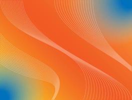 Abstract background with gradient color of orange, yellow, blue vector