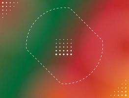 Abstract background with green, orange gradient color vector