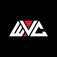 diseño de logotipo de letra triangular wvc con forma de triángulo. monograma de diseño del logotipo del triángulo wvc. plantilla de logotipo de vector de triángulo wvc con color rojo. logo triangular wvc logo simple, elegante y lujoso. wvc