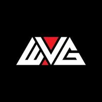 diseño de logotipo de letra triangular wvg con forma de triángulo. monograma de diseño de logotipo de triángulo wvg. plantilla de logotipo de vector de triángulo wvg con color rojo. logotipo triangular wvg logotipo simple, elegante y lujoso. wvg