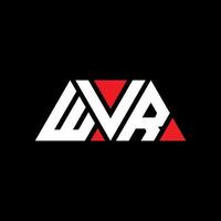 diseño de logotipo de letra de triángulo wvr con forma de triángulo. monograma de diseño del logotipo del triángulo wvr. plantilla de logotipo de vector de triángulo wvr con color rojo. logo triangular wvr logo simple, elegante y lujoso. wvr