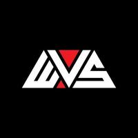 diseño de logotipo de letra triangular wvs con forma de triángulo. monograma de diseño del logotipo del triángulo wvs. plantilla de logotipo de vector de triángulo wvs con color rojo. logotipo triangular wvs logotipo simple, elegante y lujoso. wvs