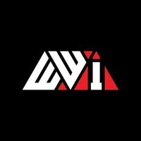 WWI triangle letter logo design with triangle shape. WWI triangle logo design monogram. WWI triangle vector logo template with red color. WWI triangular logo Simple, Elegant, and Luxurious Logo. WWI