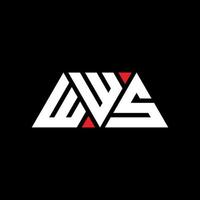 wws diseño de logotipo de letra triangular con forma de triángulo. monograma de diseño del logotipo del triángulo wws. wws plantilla de logotipo de vector de triángulo con color rojo. logo triangular wws logo simple, elegante y lujoso. wws